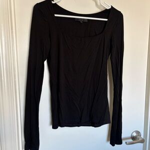 Classic Black Long Sleeve Women's Tee